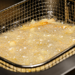 Deep frying causes especially dangerous substances to form in fat, and these chemicals pervade the food that is being fried. Deep fried foods should be avoided. 